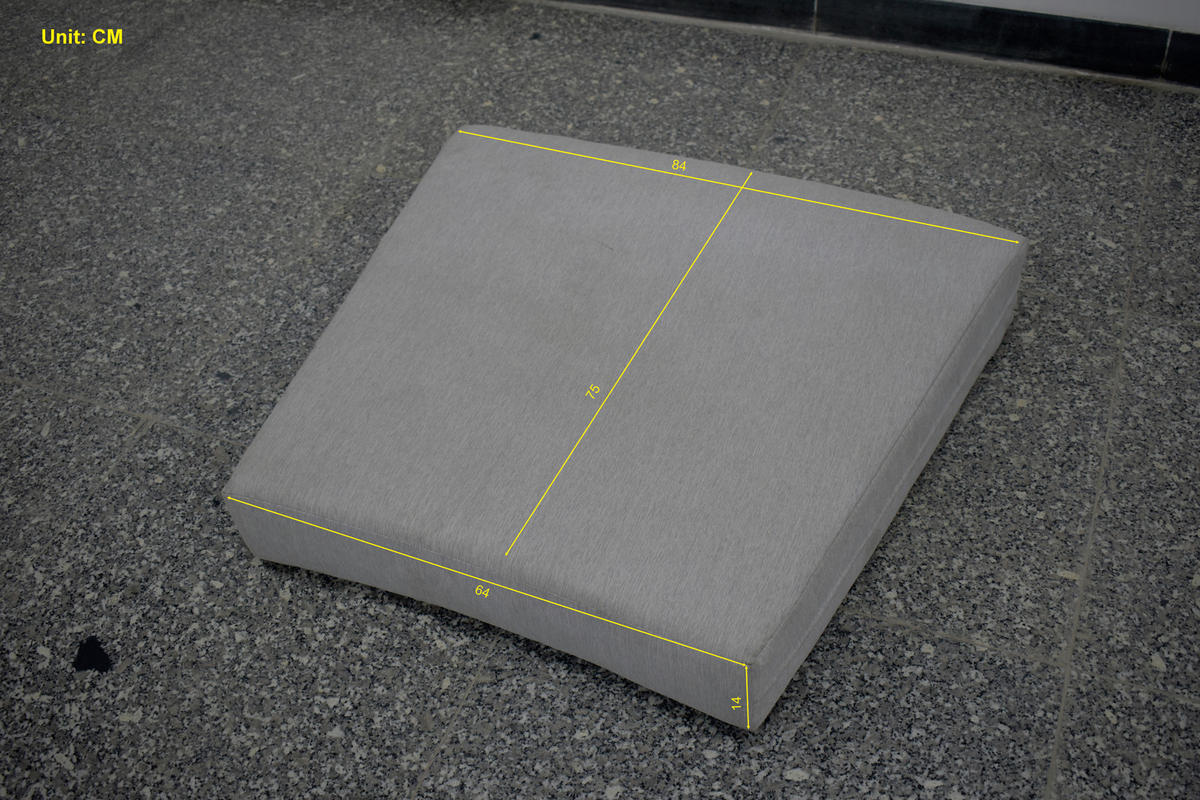 Set Lounge 3 piese   295/107/79 cm  - gri deschis/antracit, Design, lemn/metal (295/107/79cm) - Ambia Garden