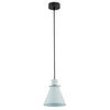 HÄNGELEUCHTE 100/14,5/14,5 cm  - Chromfarben/Hellblau, Basics, Metall (100/14,5/14,5cm)