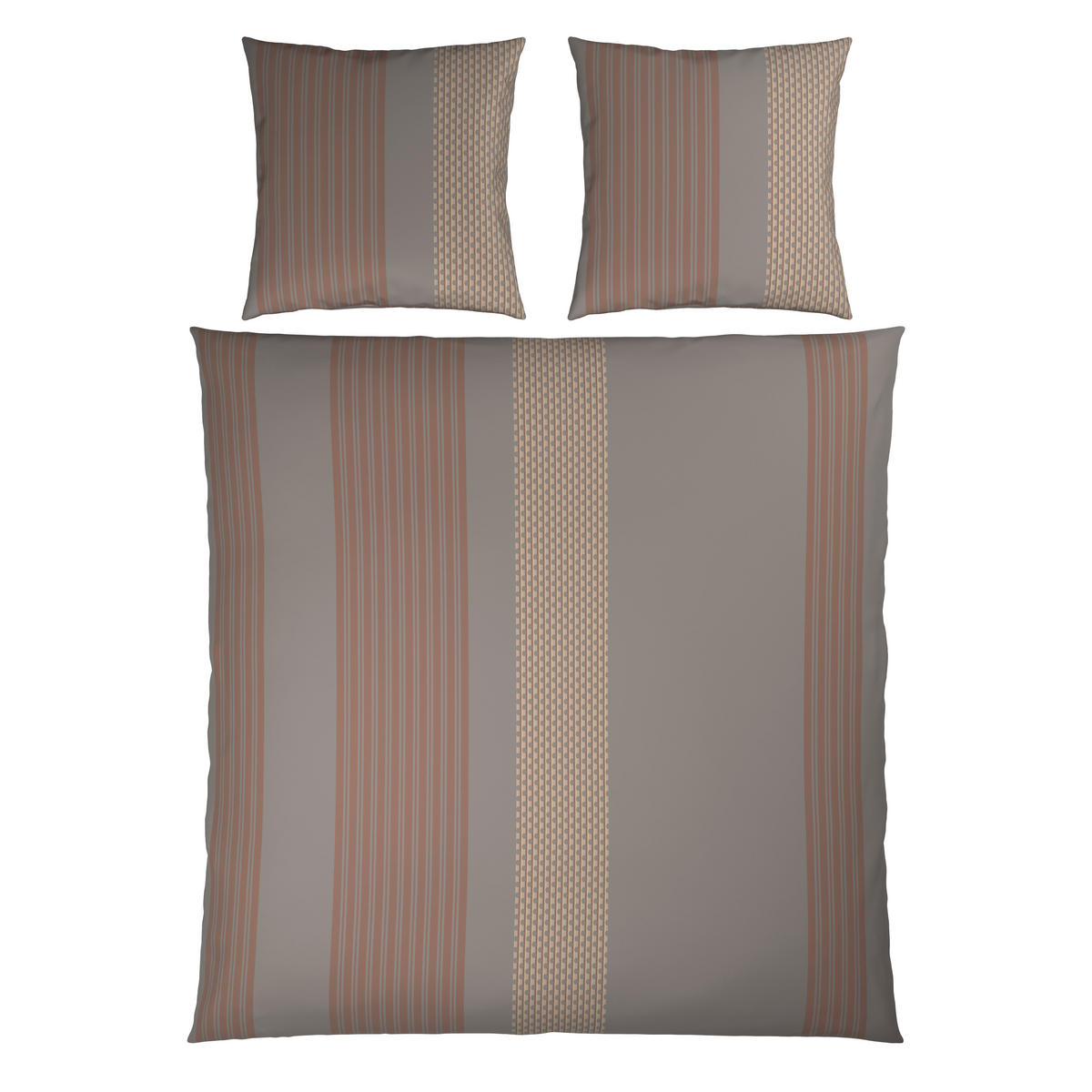 WENDEBETTWÄSCHE Satin 200/200 cm  - Grau, Textil (200/200cm) - Dieter Knoll