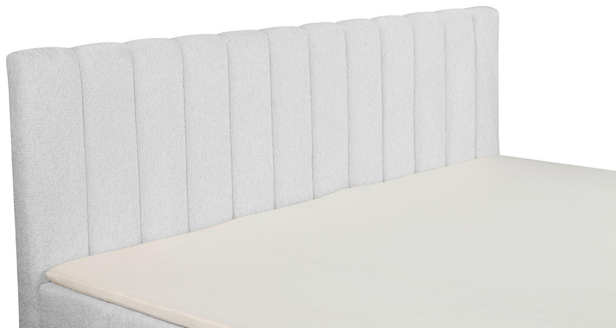 FAMILIENBETT 240/200 cm, Silberfarben  - Silberfarben/Schwarz, Basics, Kunststoff/Textil (240/200cm) - Chameo