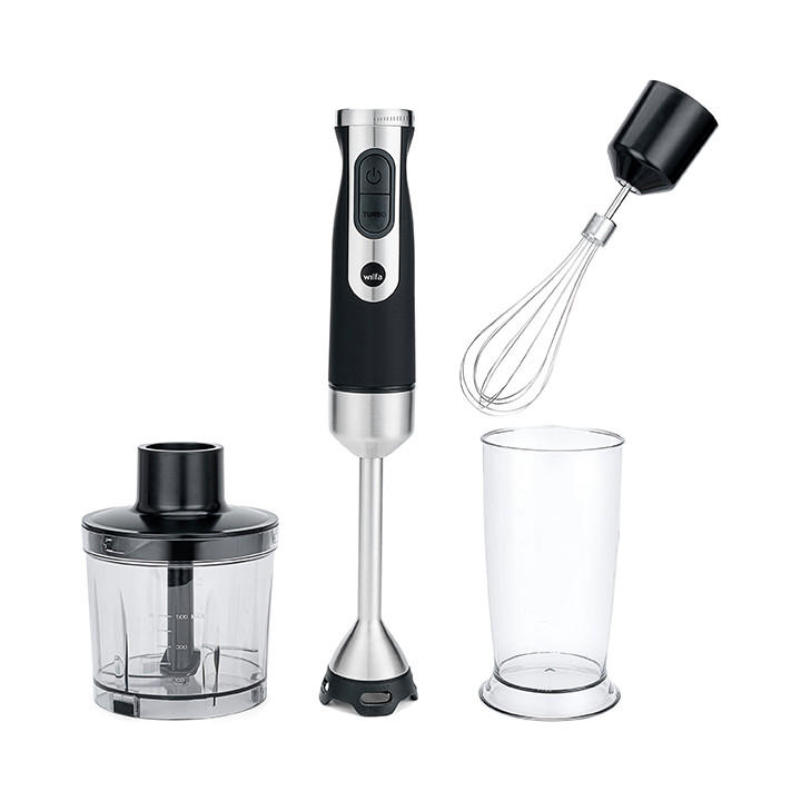 STAVMIXER  - svart/transparent, Design, metall - Wilfa