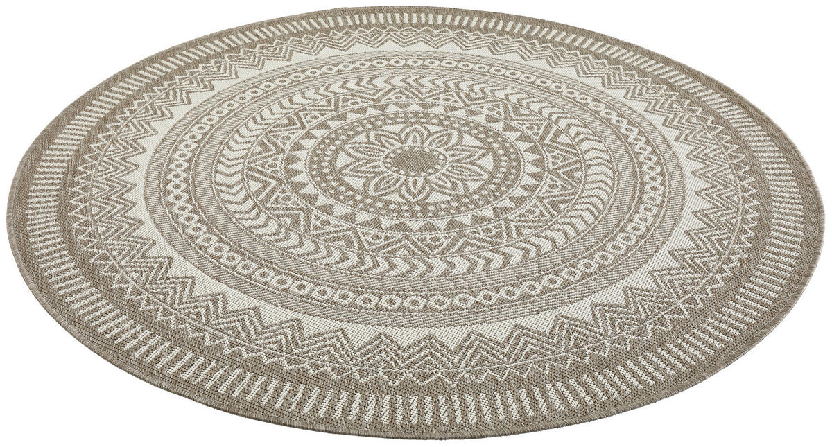 OUTDOORTEPPICH 160 cm Skara Beige  - Beige, Natur, Textil (160cm) - Novel