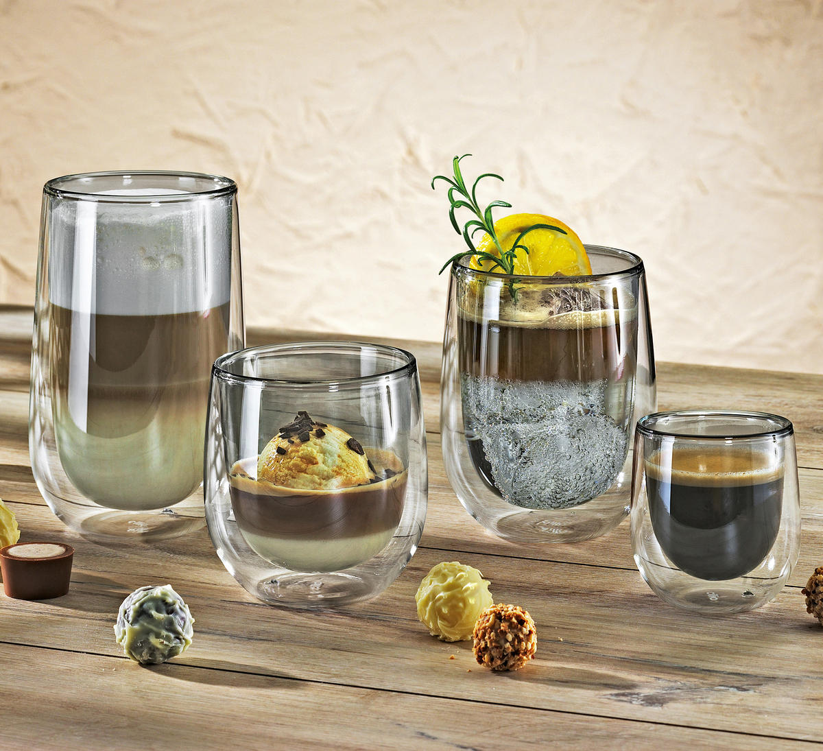 ESPRESSOGLÄSERSET VERONA  - Grau, KONVENTIONELL, Glas (6/6,5cm) - Cilio