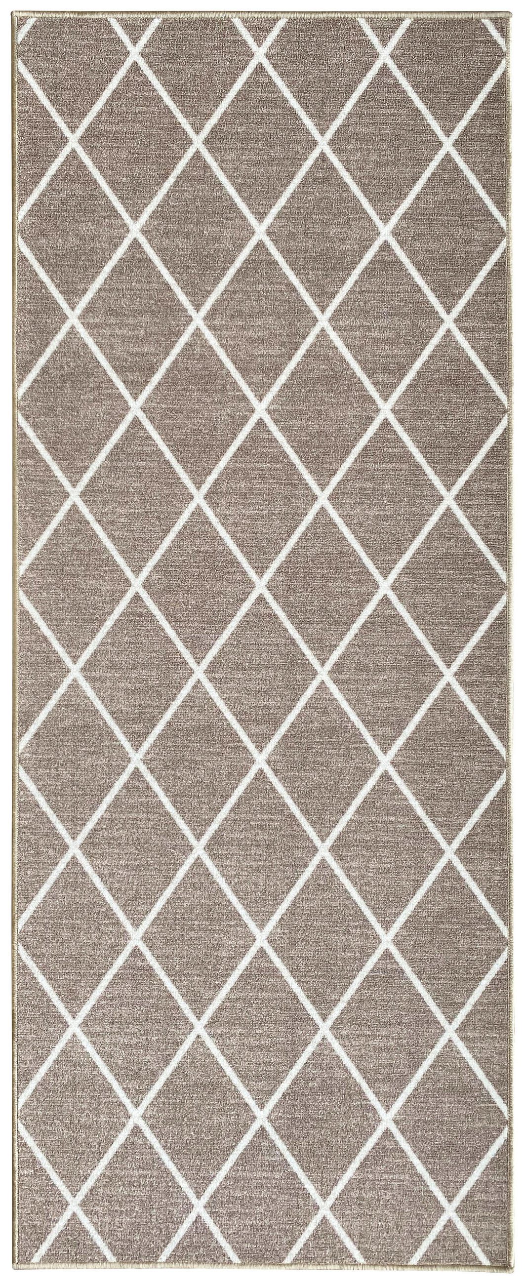 LÄUFER 80/250 cm Cosenza  - Hellbraun/Weiß, Design, Kunststoff/Textil (80/250cm) - Novel