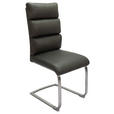 SCHWINGSTUHL  in Edelstahl Webstoff  - Edelstahlfarben/Grau, Design, Textil/Metall (47/106/63cm) - Novel