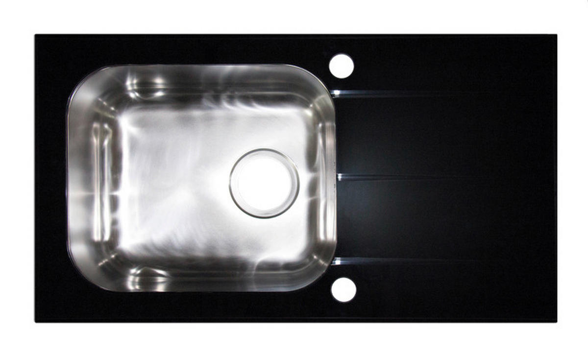 SUDOPERA   78/43,5/19 cm         - crna, Osnovno, staklo (78/43,5/19cm)