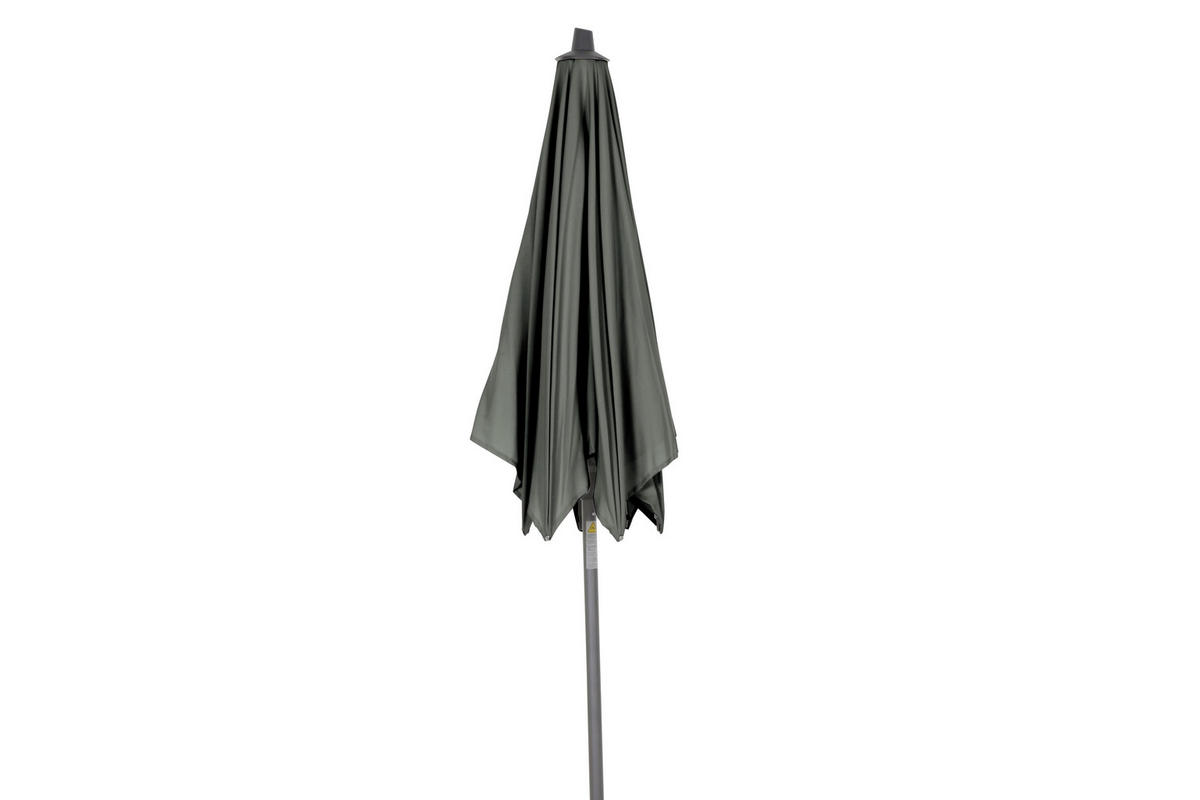 SONNENSCHIRM  250/250 cm  - Anthrazit/Olivgrün, KONVENTIONELL, Textil/Metall (250/250cm) - Siena Garden