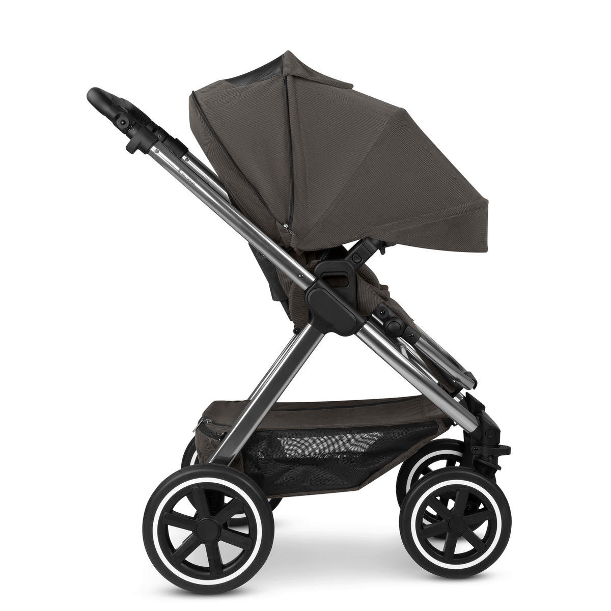 KINDERWAGEN  Samba 2  Almond  - Platinfarben/Grau, Basics, Metall (60/108/88cm) - ABC Design