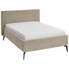 POLSTERBETT 140/200 cm  in Cappuccino  - Birkefarben/Buchefarben, Design, Holz/Textil (140/200cm) - home24