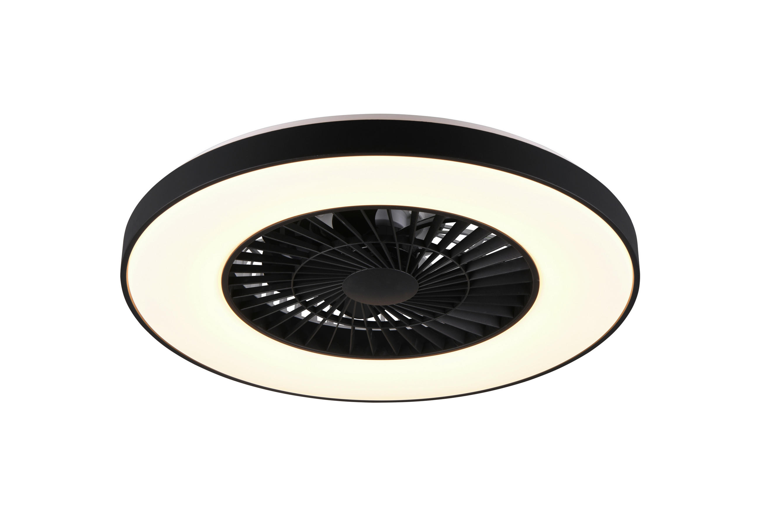 Deckenleuchte mit Ventilator 58,0/18,0 cm   - Schwarz, LIFESTYLE, Kunststoff (58,0/18,0cm)