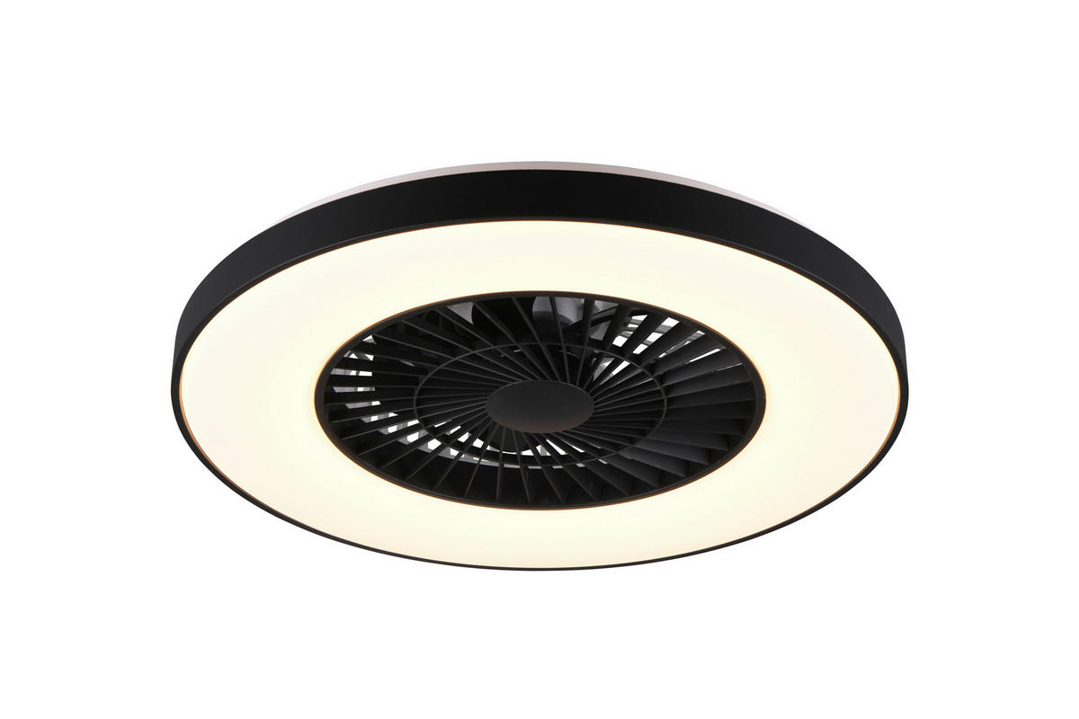DECKENVENTILATOR  58,0/18,0 cm    - Schwarz, Lifestyle, Kunststoff (58,0/18,0cm)