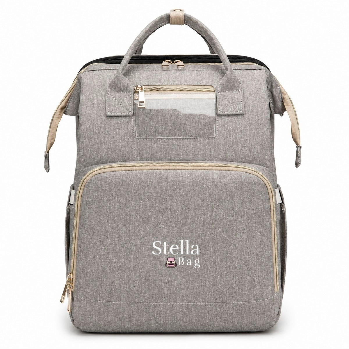 WICKELRUCKSACK Stella Bag Premium  - Grau, Basics, Textil (30/40/21cm)