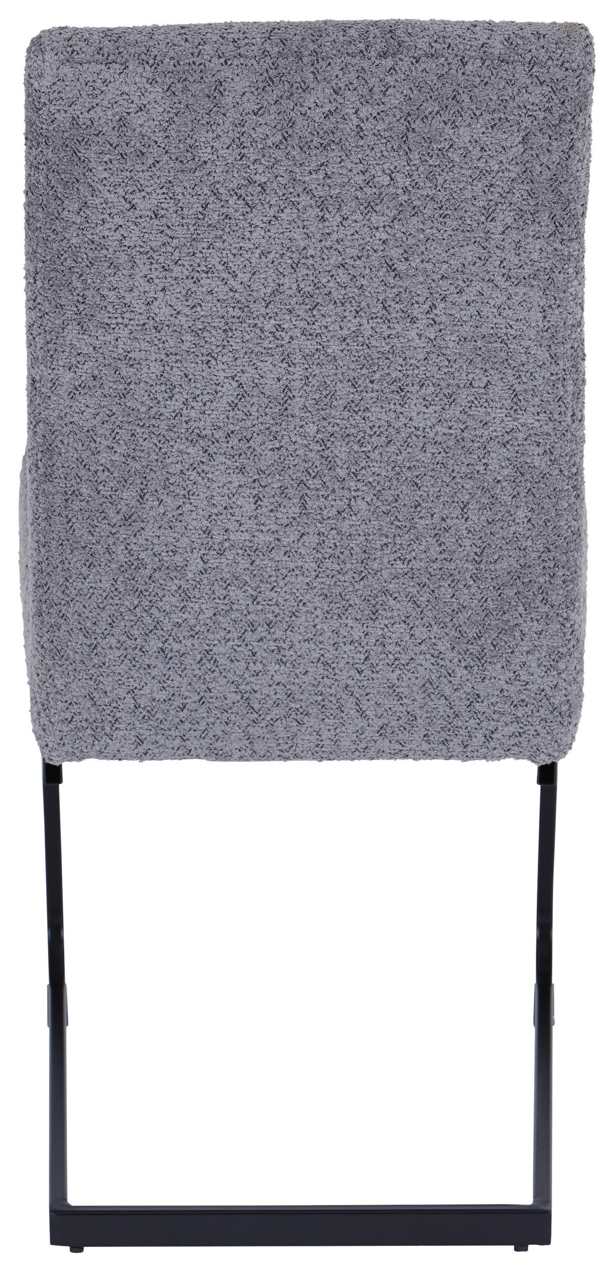 SCHWINGSTUHL  in Eisen Leinenoptik  - Schwarz/Grau, MODERN, Textil/Metall (46/95/64cm) - MID.YOU