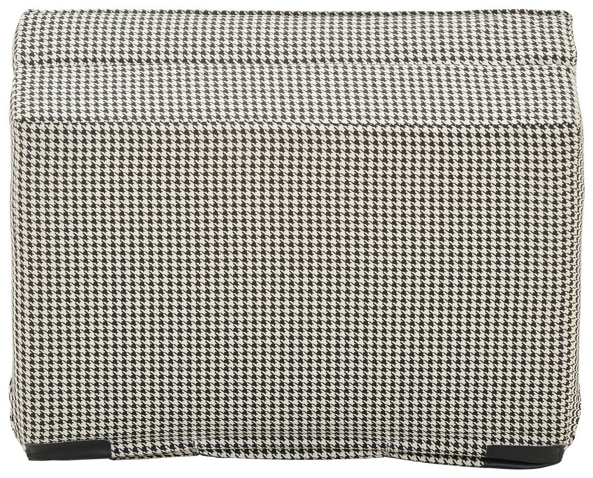 SCHLAFSESSEL Jacquard Weiß, Schwarz    - Schwarz/Weiß, MODERN, Textil (74/61,5/80cm) - MID.YOU