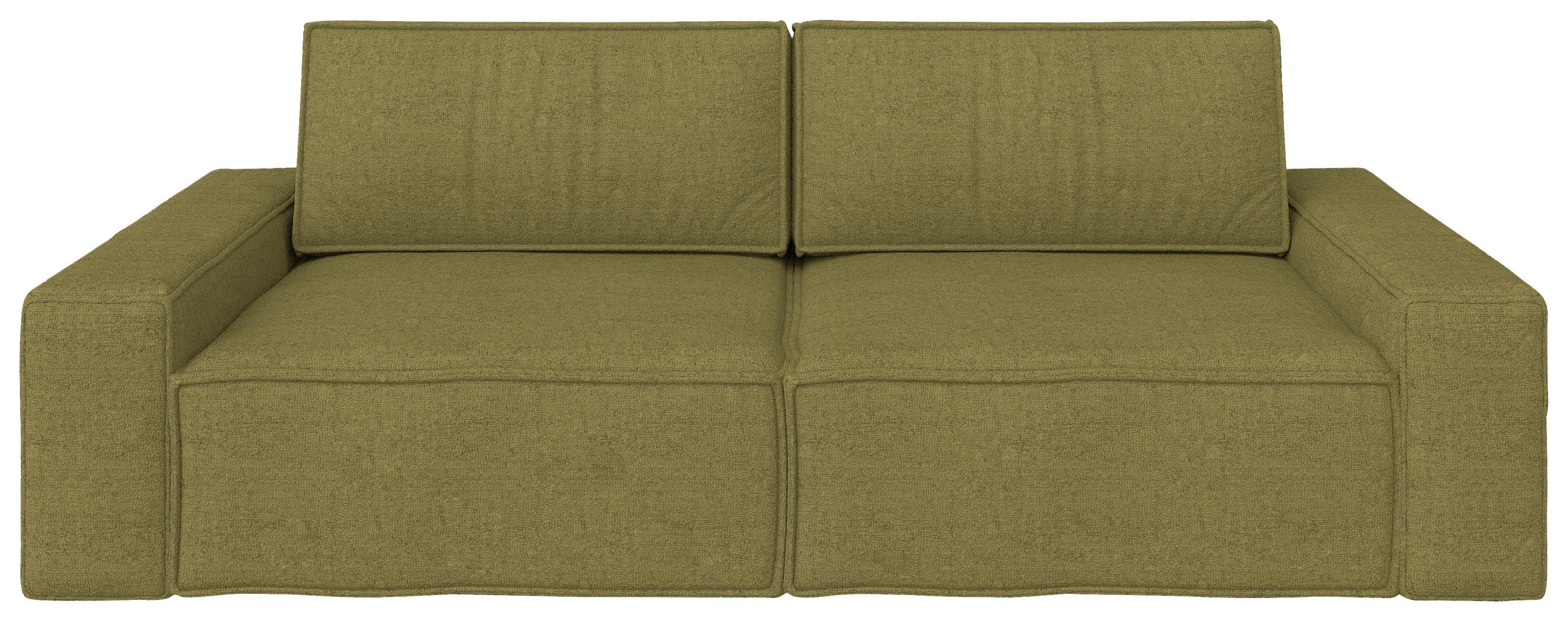 SCHLAFSOFA Webstoff Dunkelgrün  - Dunkelgrün/Schwarz, KONVENTIONELL, Kunststoff/Textil (256/83/115cm) - Carryhome