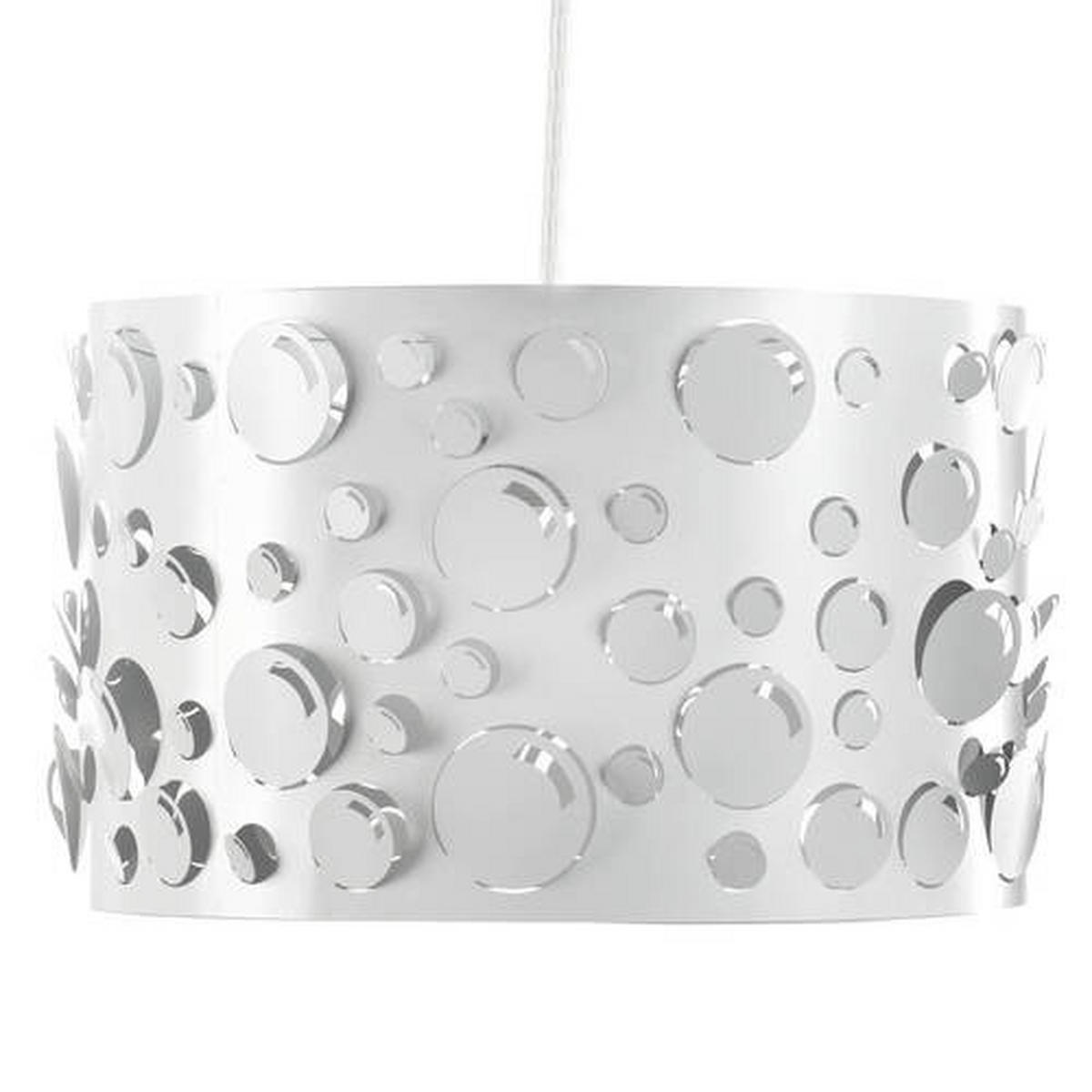 ZÁVESNÉ SVIETIDLO, 40/90 cm  - biela, Design, kov (40/90cm)