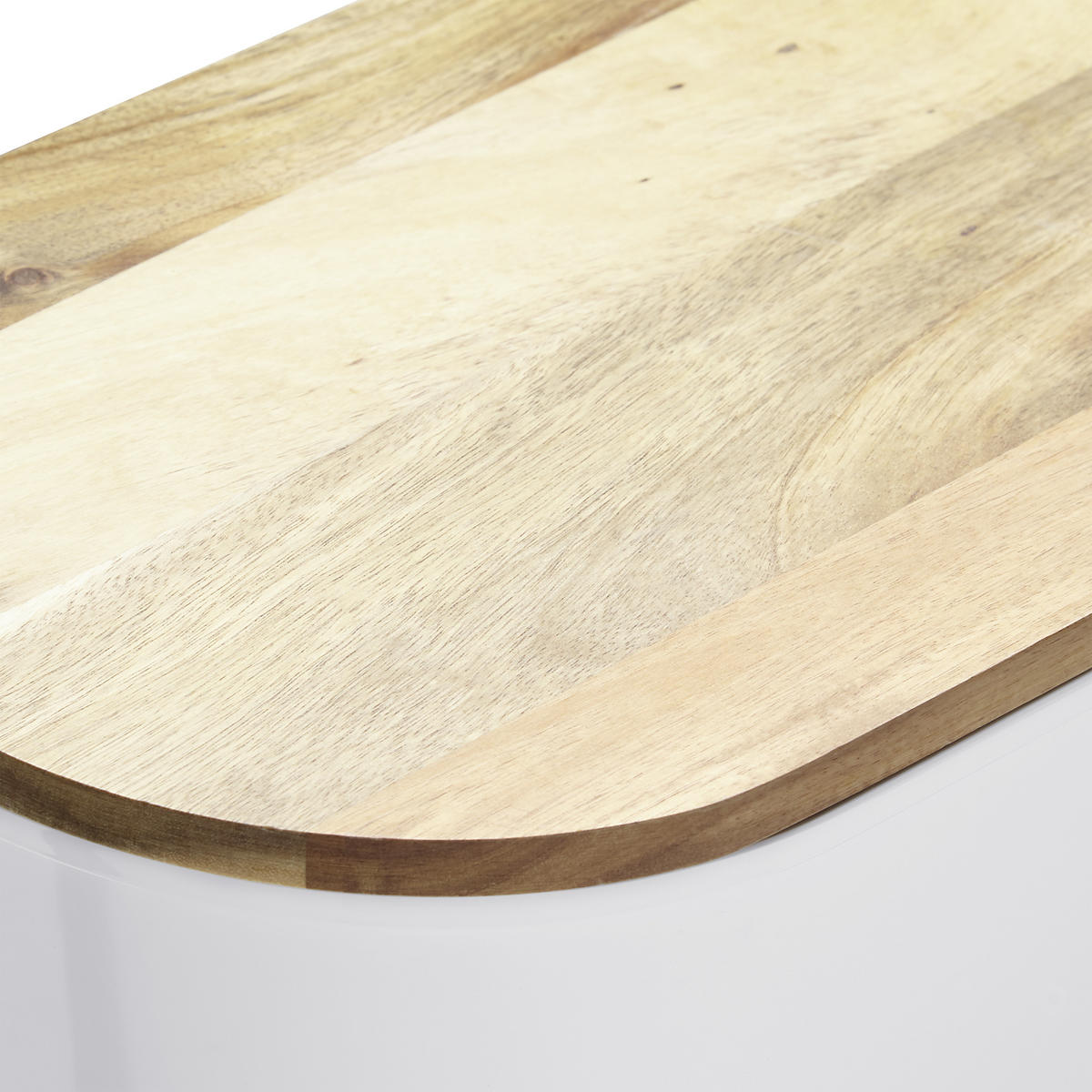 BROTBOX - Weiß/Akaziefarben, Trend, Holz/Kunststoff (37/21,5/17,2cm) - Echtwerk