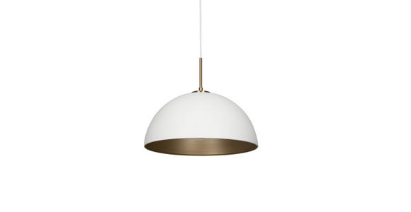 HÄNGELEUCHTE 40/150 cm - Goldfarben/Weiß, Design, Metall (40/150cm) - Novel