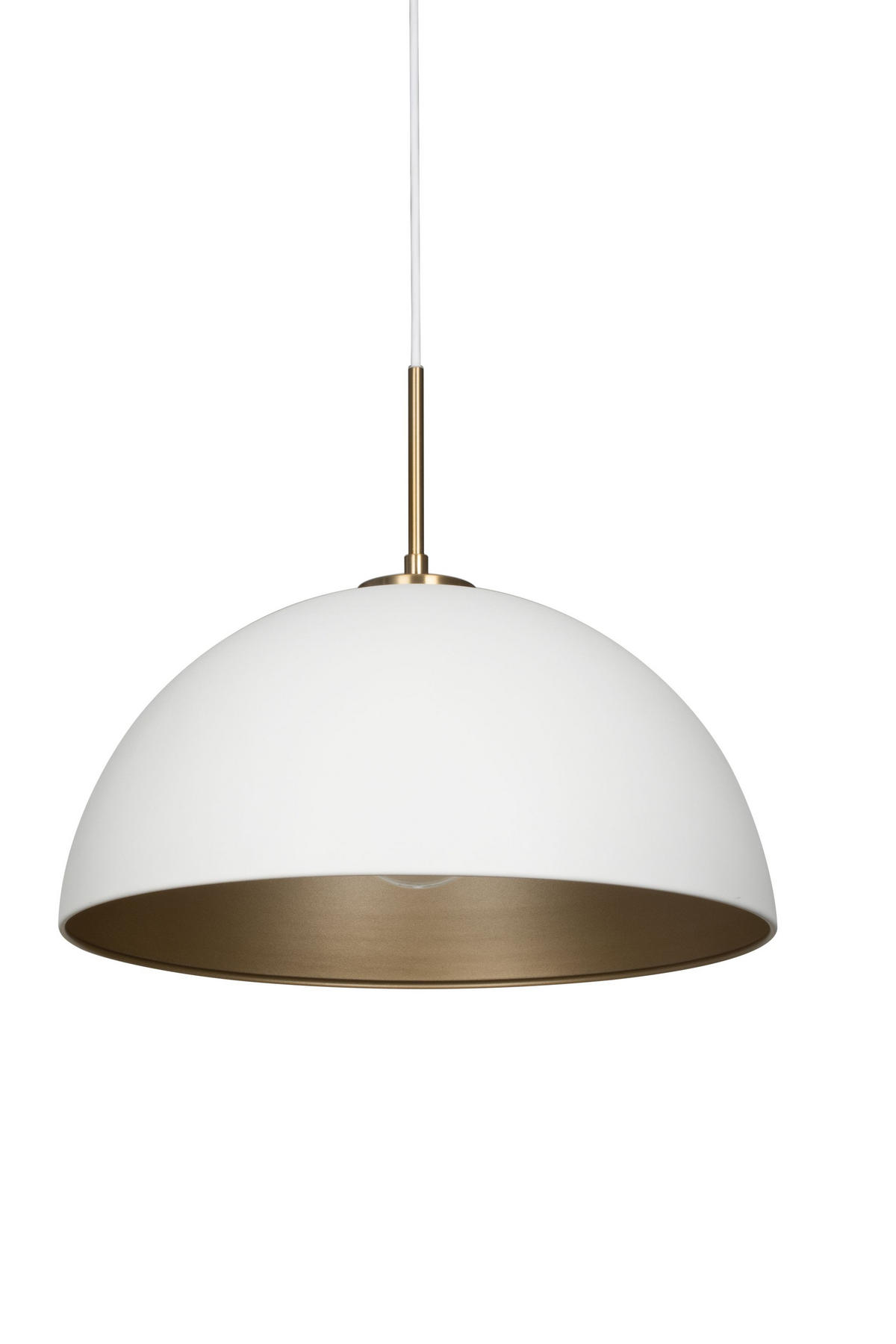 HÄNGELEUCHTE 40/150 cm  - Goldfarben/Weiß, Design, Metall (40/150cm) - Novel