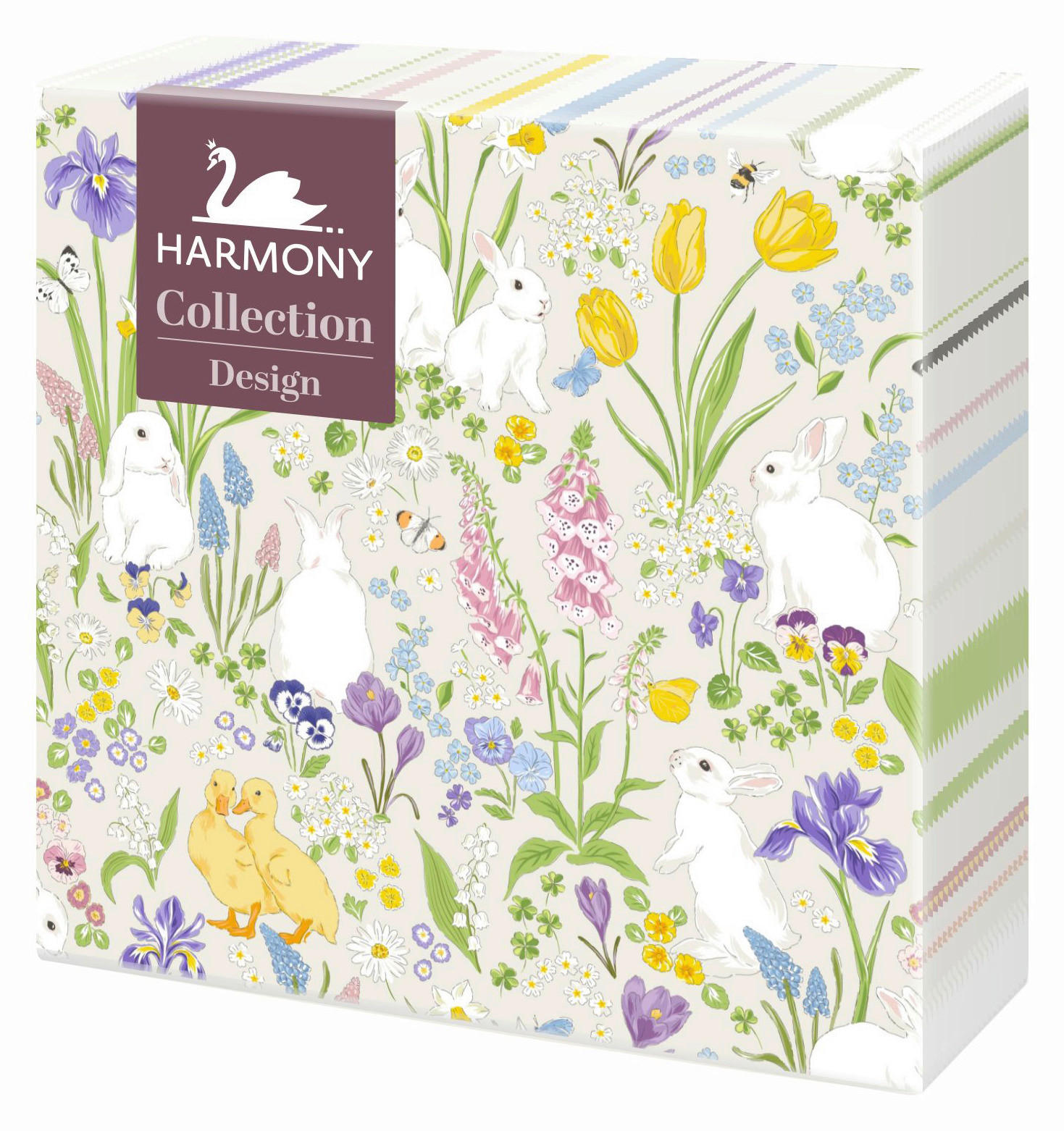 Serviette Yvonne Ostern Multicolor, 20 Stk. 33x33 Cm