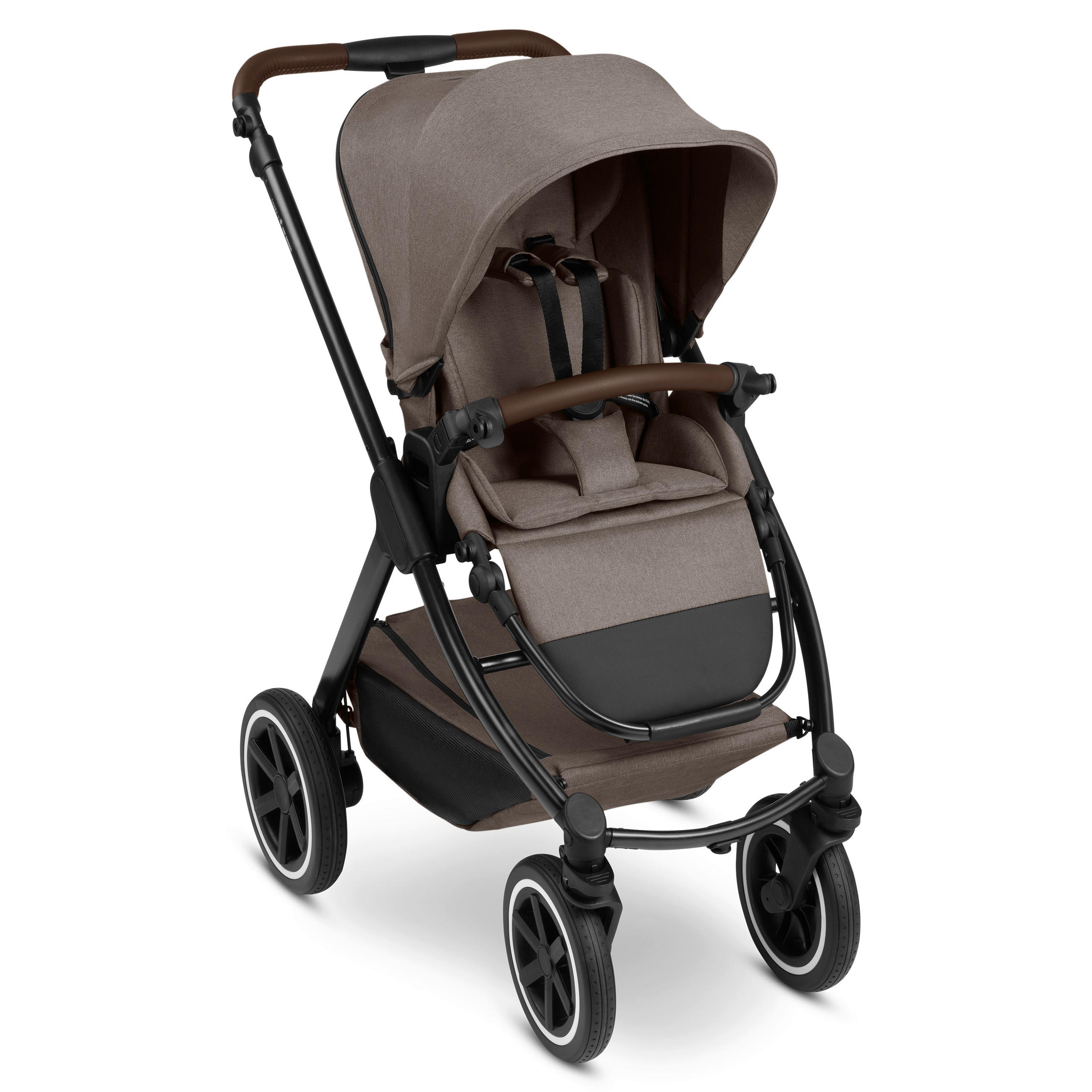 KINDERWAGEN  Samba 2  Nature  - Graubraun/Schwarz, Basics, Textil/Metall (60/108/88cm) - ABC Design