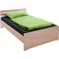 POSTELJA 90 cm   x 200 cm  , leseni material bela, barve hrasta  - barve hrasta/bela, Design, leseni material (90/200cm) - Novel