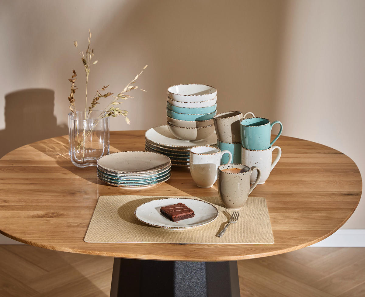 KOMBI SERVIS    24-dijelni   Urban Life  - bijela/tirkizna, Design, keramika - Landscape