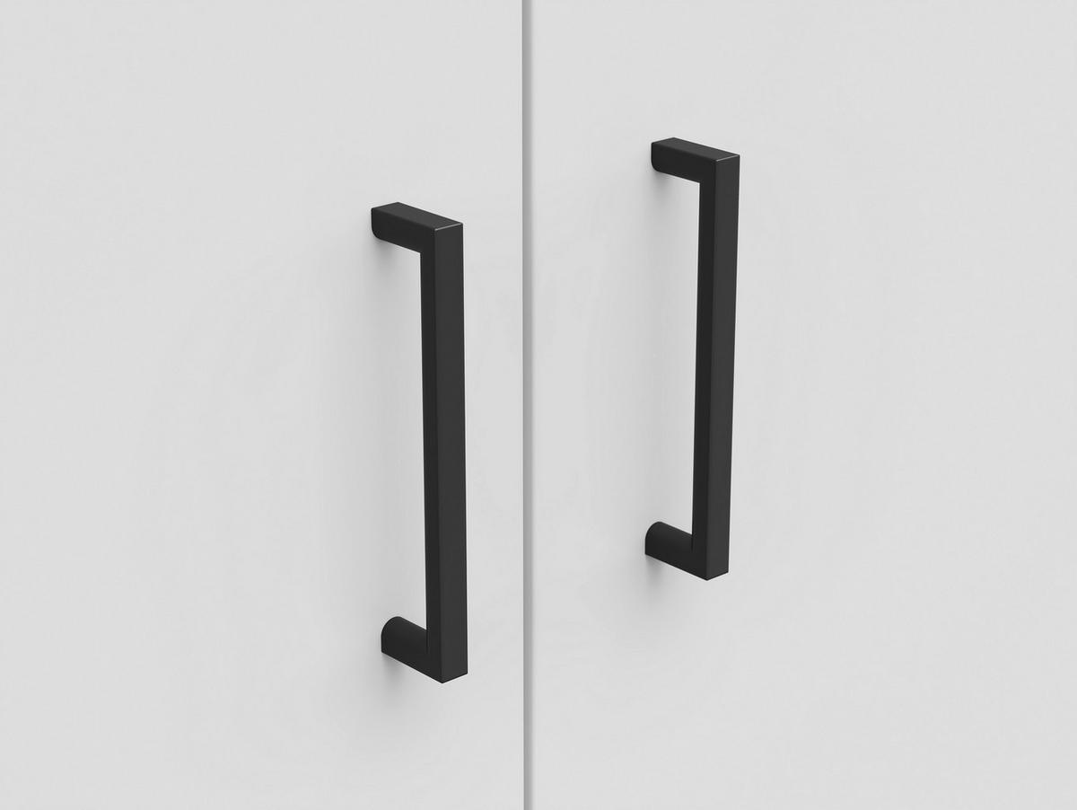 VIŠENAMENSKI ORMAR bela  80/195/52 cm  - bela/crna, Moderno, pločasti materijal/plastika (80/195/52cm) - Carryhome