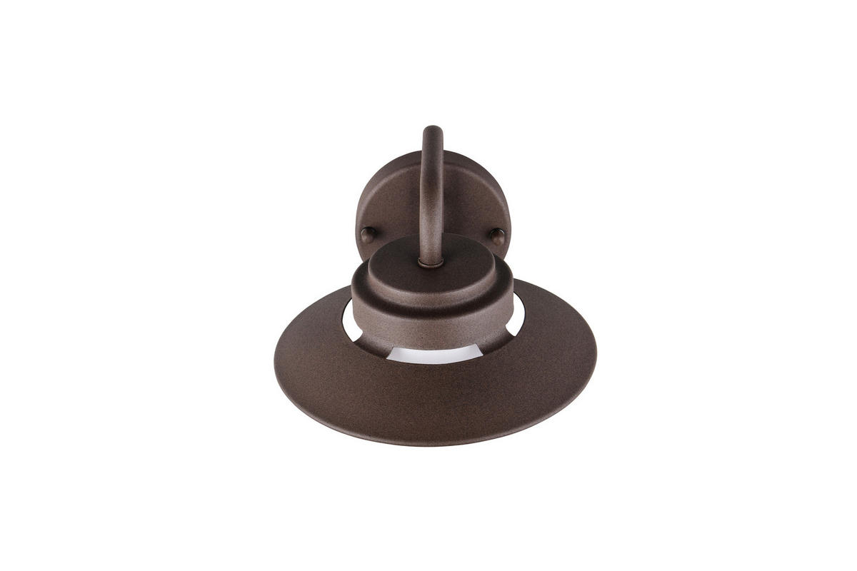 AUSSENWANDLEUCHTE Atrato 26/16,5 cm  - Rostfarben/Weiß, KONVENTIONELL, Kunststoff/Metall (26/16,5cm) - Trio Leuchten