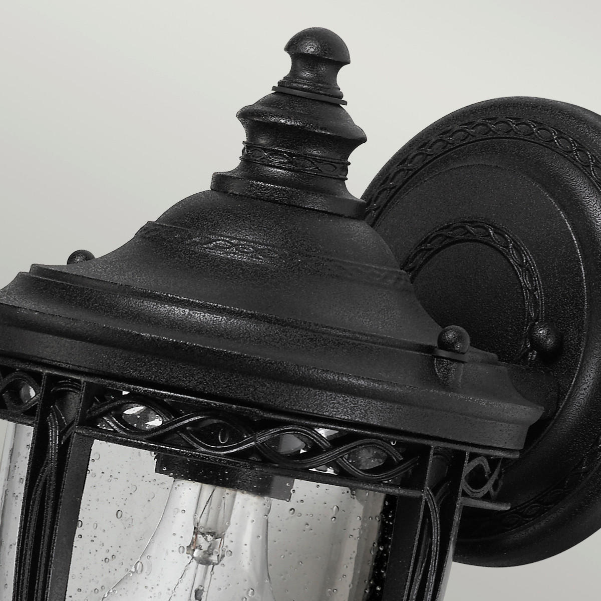 VÄGGLAMPA FÖR UTOMHUS - svart, Basics, metall/glas (16.7/32.1/19.1cm) - Elstead Lighting