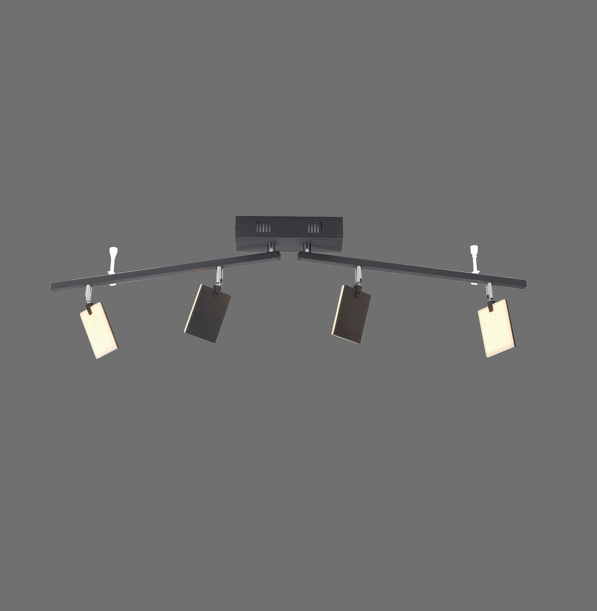 LED-STRAHLER PURE-MIRA 101/95/22,5 cm   - Schwarz, Design, Kunststoff/Metall (101/95/22,5cm) - Neuhaus PURE
