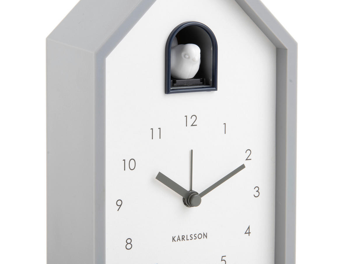 WECKER   - Hellgrau, Basics, Kunststoff (6/12/20cm) - Karlsson