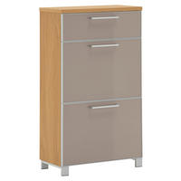 SCHUHKIPPER Santina  in 61/108/31 cm  - Taupe/Chromfarben, Basics, Glas/Holz (61/108/31cm)