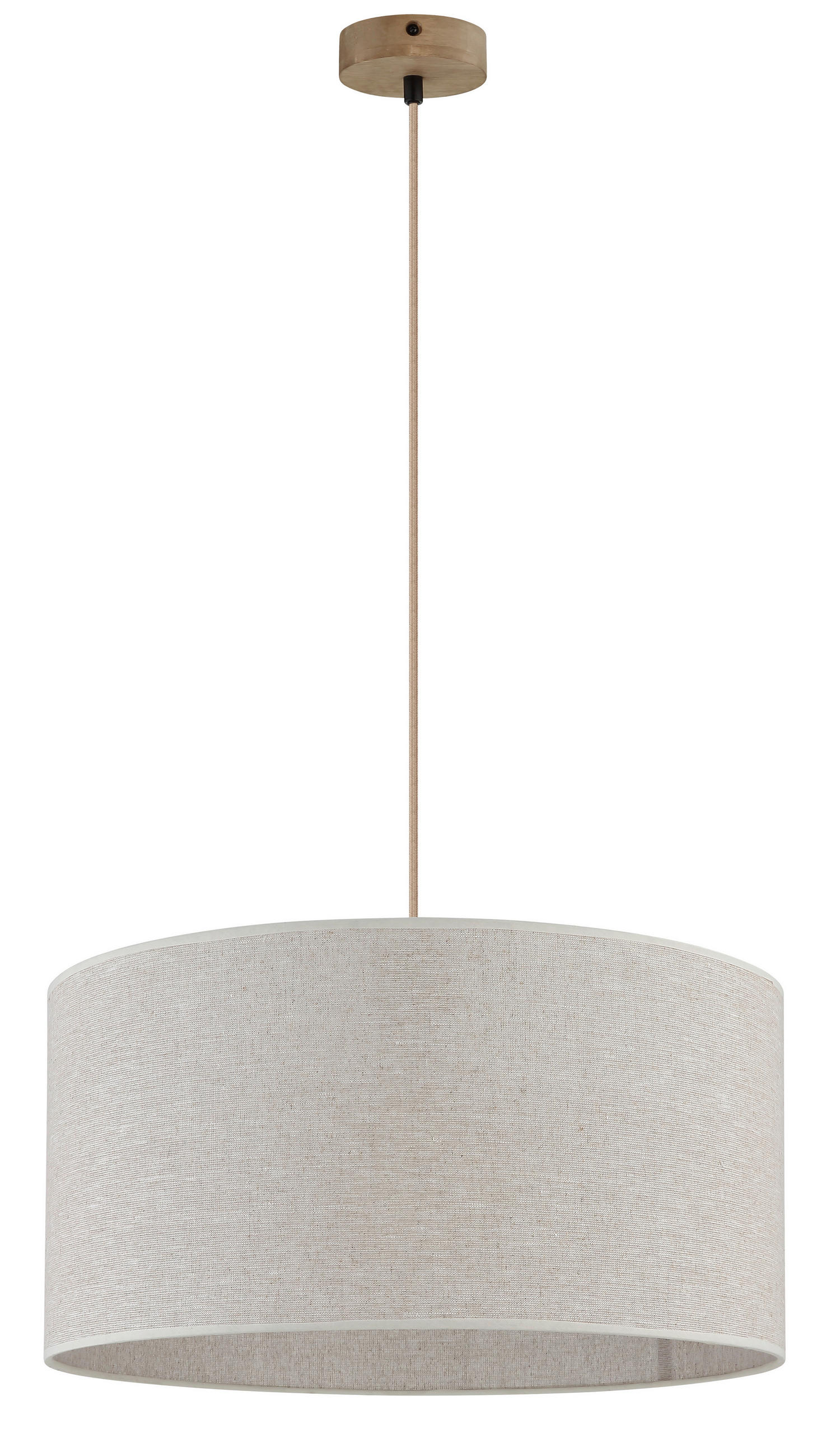 HÄNGELEUCHTE Jule 50/120 cm  - Beige/Braun, Design, Holz/Kunststoff (50/120cm) - Globo