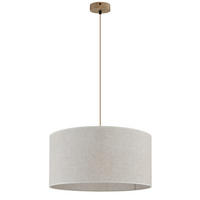 HÄNGELEUCHTE Jule 50/120 cm  - Beige/Braun, Design, Holz/Kunststoff (50/120cm) - Globo