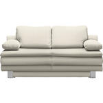 SCHLAFSOFA Bruno in Naturfarben  - Chromfarben/Naturfarben, Design, Textil/Metall (194/96/86cm) - Novel