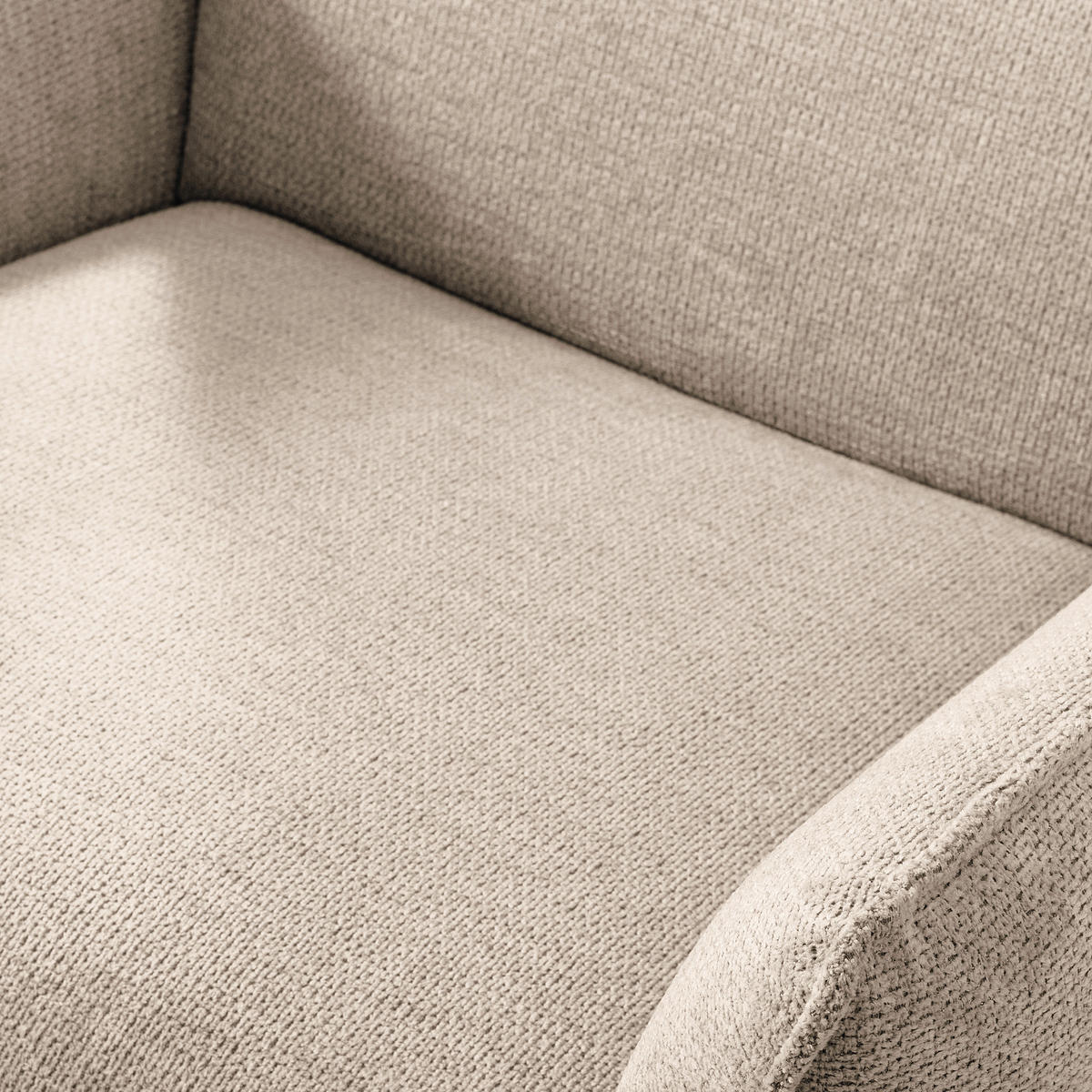 RELAXSESSEL in Textil Beige  - Beige/Schwarz, Design, Textil/Metall (77/107/88cm) - Livetastic