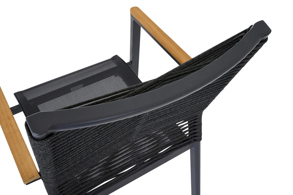 STAPELSESSEL in Holz, Metall, Kunststoff Grau  - Grau, Basics, Holz/Kunststoff (67,5/90/56cm) - Siena Garden