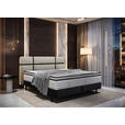BOXSPRINGBETT 180/200 cm  in Creme, Anthrazit  - Anthrazit/Creme, Design, Textil/Metall (180/200cm) - Esposa