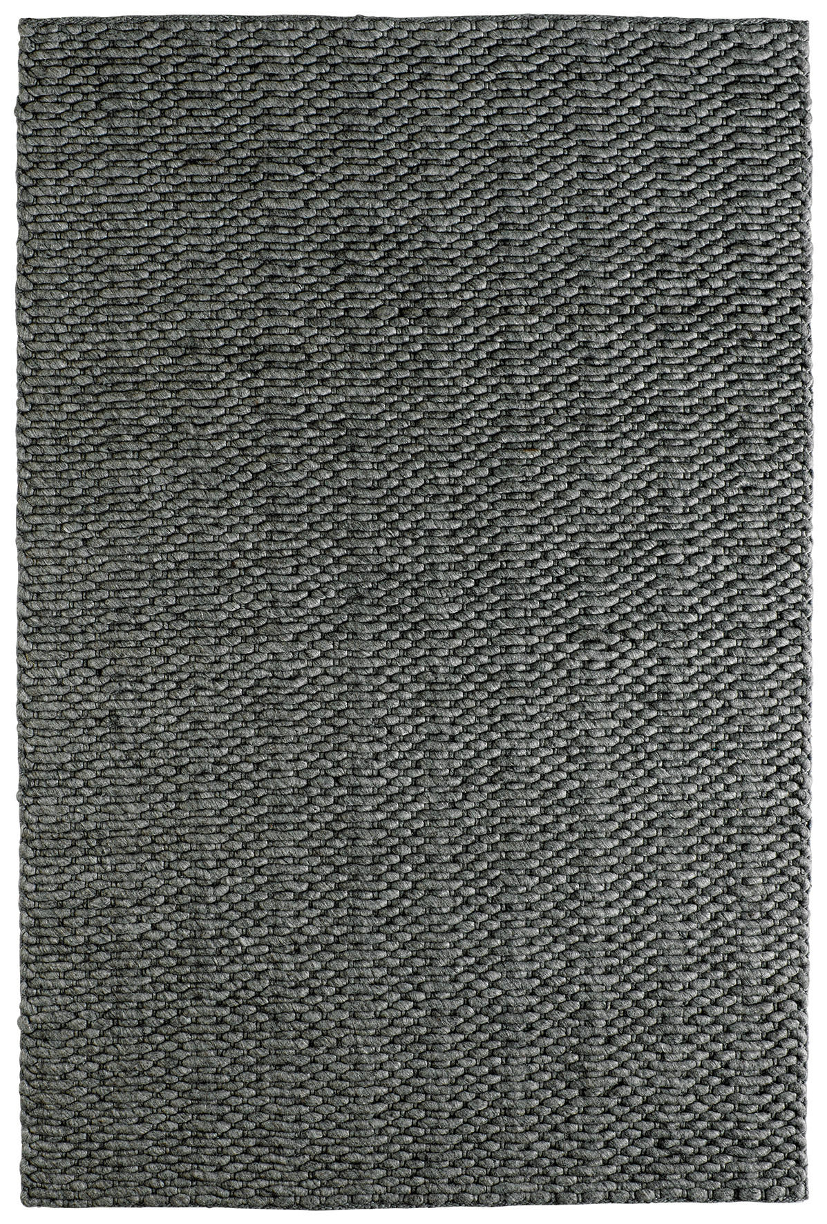 HANDWEBTEPPICH 80/150 cm  - Graphitfarben, Basics, Textil (80/150cm) - Linea Natura