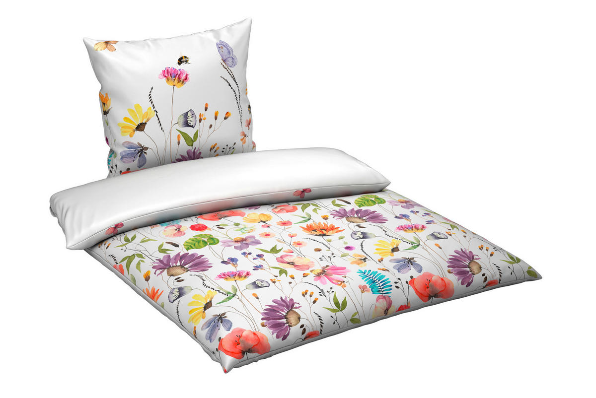 WENDEBETTWÄSCHE Satin 155/220 cm  - Multicolor, Textil (155/220cm) - Novel