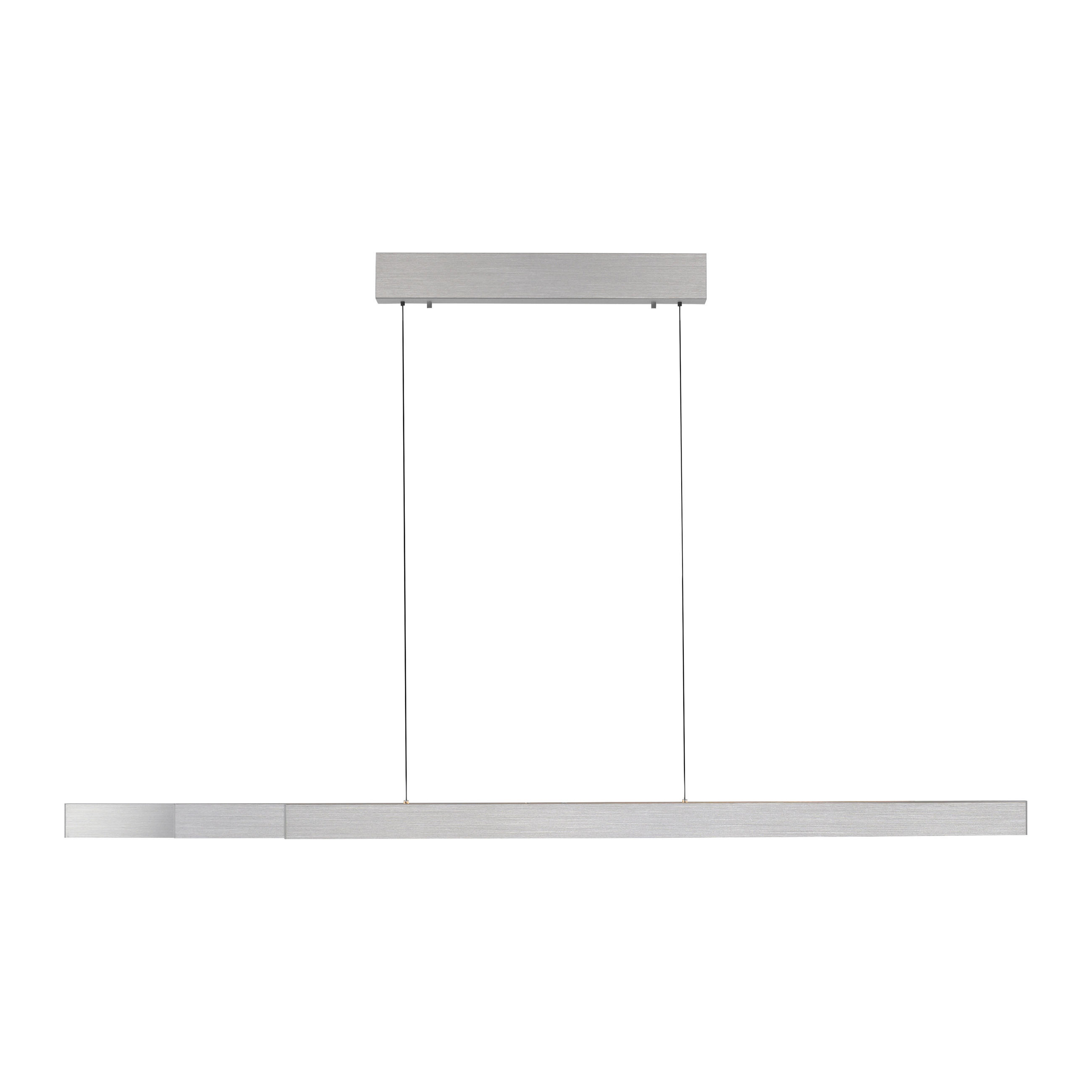 LED-HÄNGELEUCHTE 179/5,8/180 cm    - Alufarben, Design, Metall (179/5,8/180cm) - Paul Neuhaus