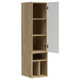 REGALELEMENT Graphitfarben, Eichefarben  135/33/40 cm  - Eichefarben/Graphitfarben, MODERN, Holzwerkstoff (135/33/40cm) - Carryhome