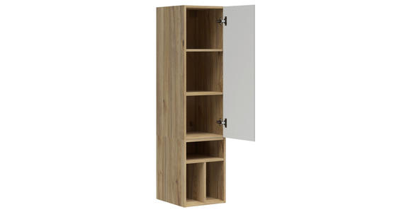 REGALELEMENT Graphitfarben, Eichefarben  135/33/40 cm  - Eichefarben/Graphitfarben, MODERN, Holzwerkstoff (135/33/40cm) - Carryhome