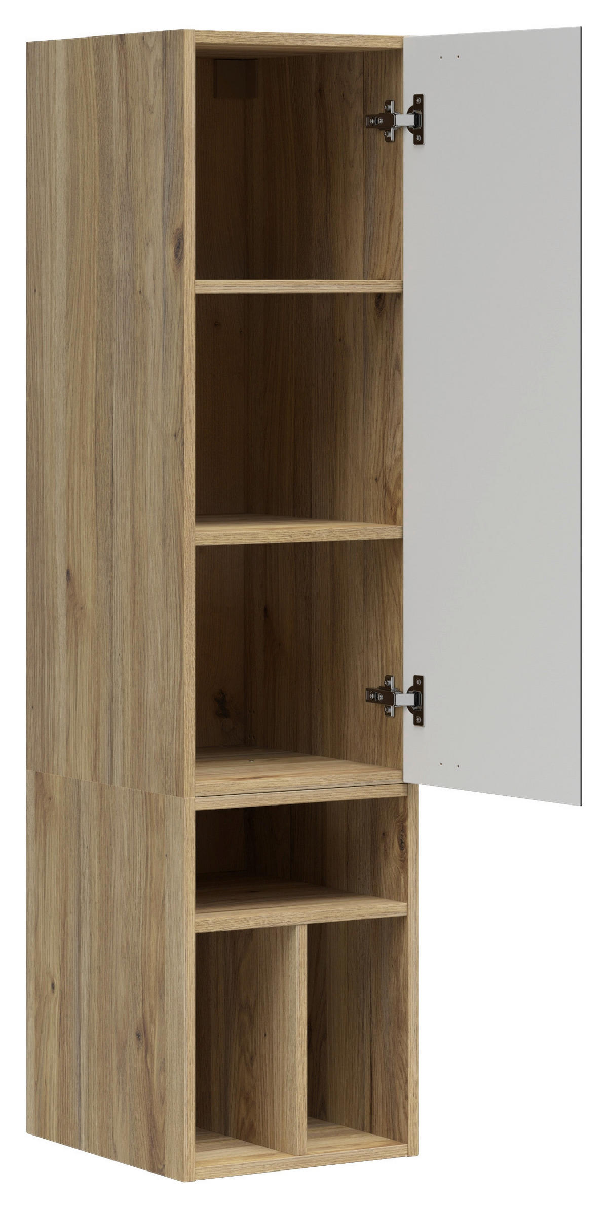 REGALELEMENT  135/33/40 cm Graphitfarben, Eichefarben  - Eichefarben/Graphitfarben, Modern, Holzwerkstoff (135/33/40cm) - Carryhome