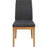 STUHL Mikrofaser Eiche massiv Anthrazit, Eichefarben - Eichefarben/Anthrazit, Natur, Holz/Textil (48/94/58cm) - Voleo