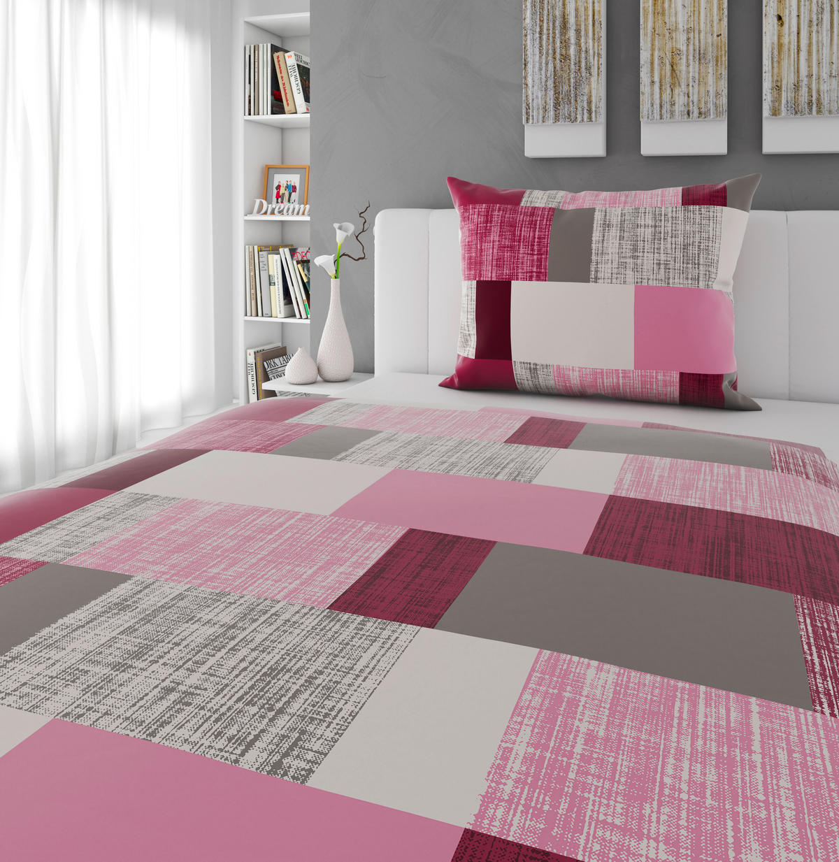 BETTWÄSCHE Satin 140/200 cm  - Beere, KONVENTIONELL, Textil (140/200cm) - Esposa
