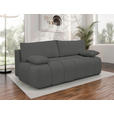 BOXSPRINGSOFA in Chenille Anthrazit  - Anthrazit/Schwarz, MODERN, Kunststoff/Textil (210/72/105cm) - Cantus