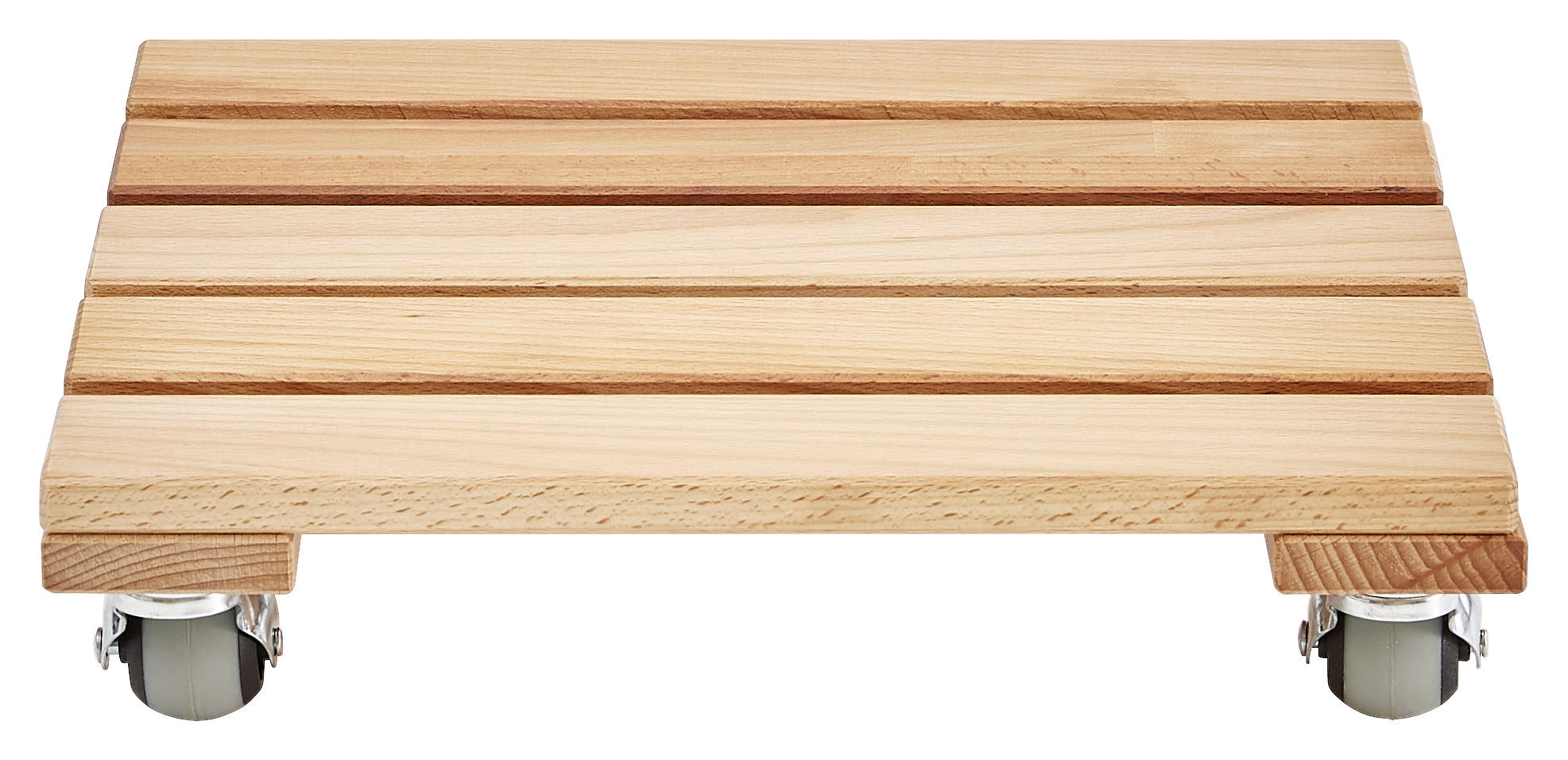 POJÍZDNÝ PODSTAVEC, jádrový buk, barvy buku - barvy buku, Natur, dřevo/plast (35/8,5/35cm) - Linea Natura