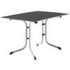 GARTENKLAPPTISCH 120/73/80 cm Metall, Kunststoff rechteckig  - Anthrazit/Graphitfarben, Basics, Kunststoff/Metall (120/73/80cm) - Sieger